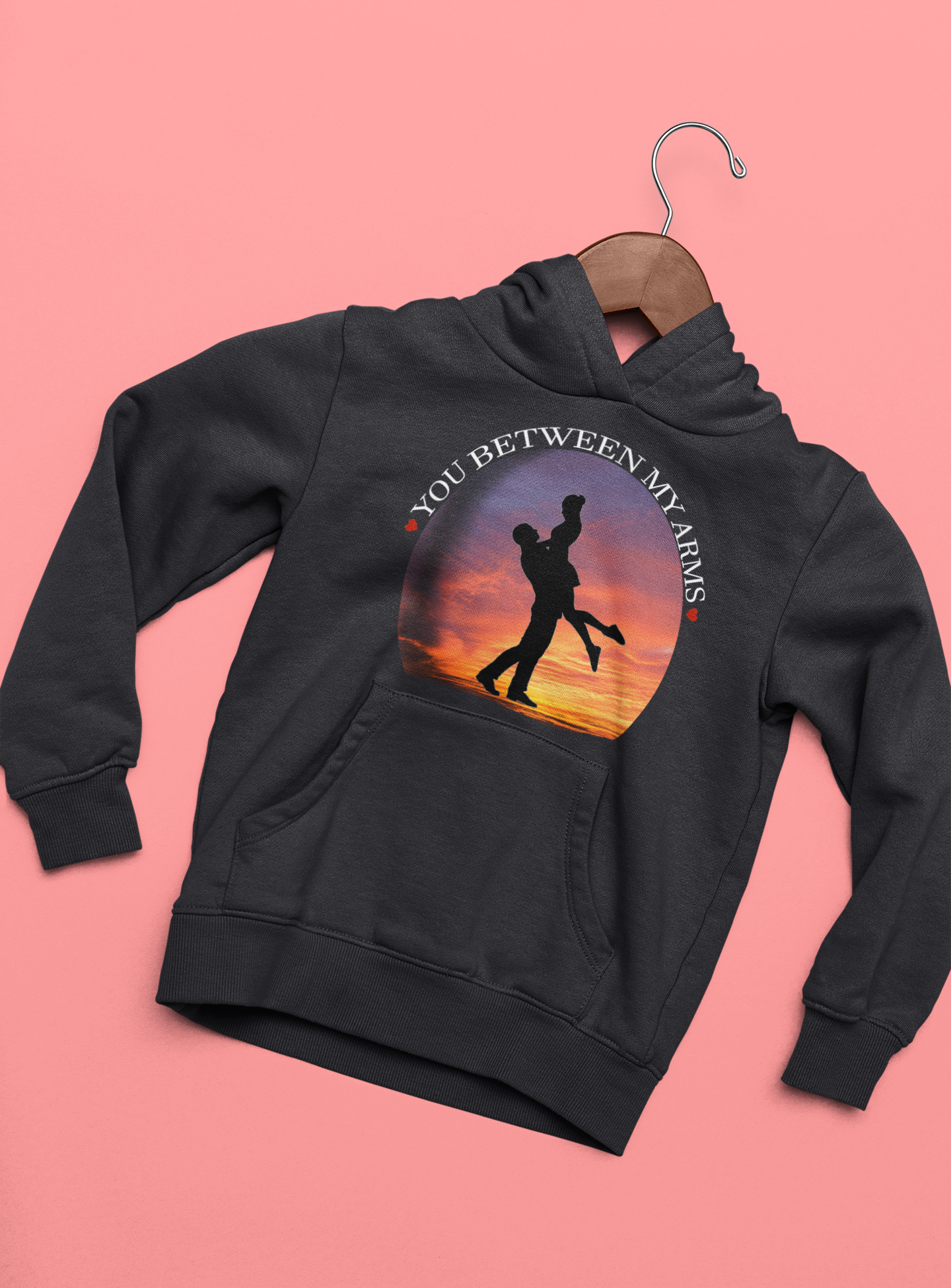 Dancing In The Dark You Between My Arms Couple Hoodie-FunkyTeesClub