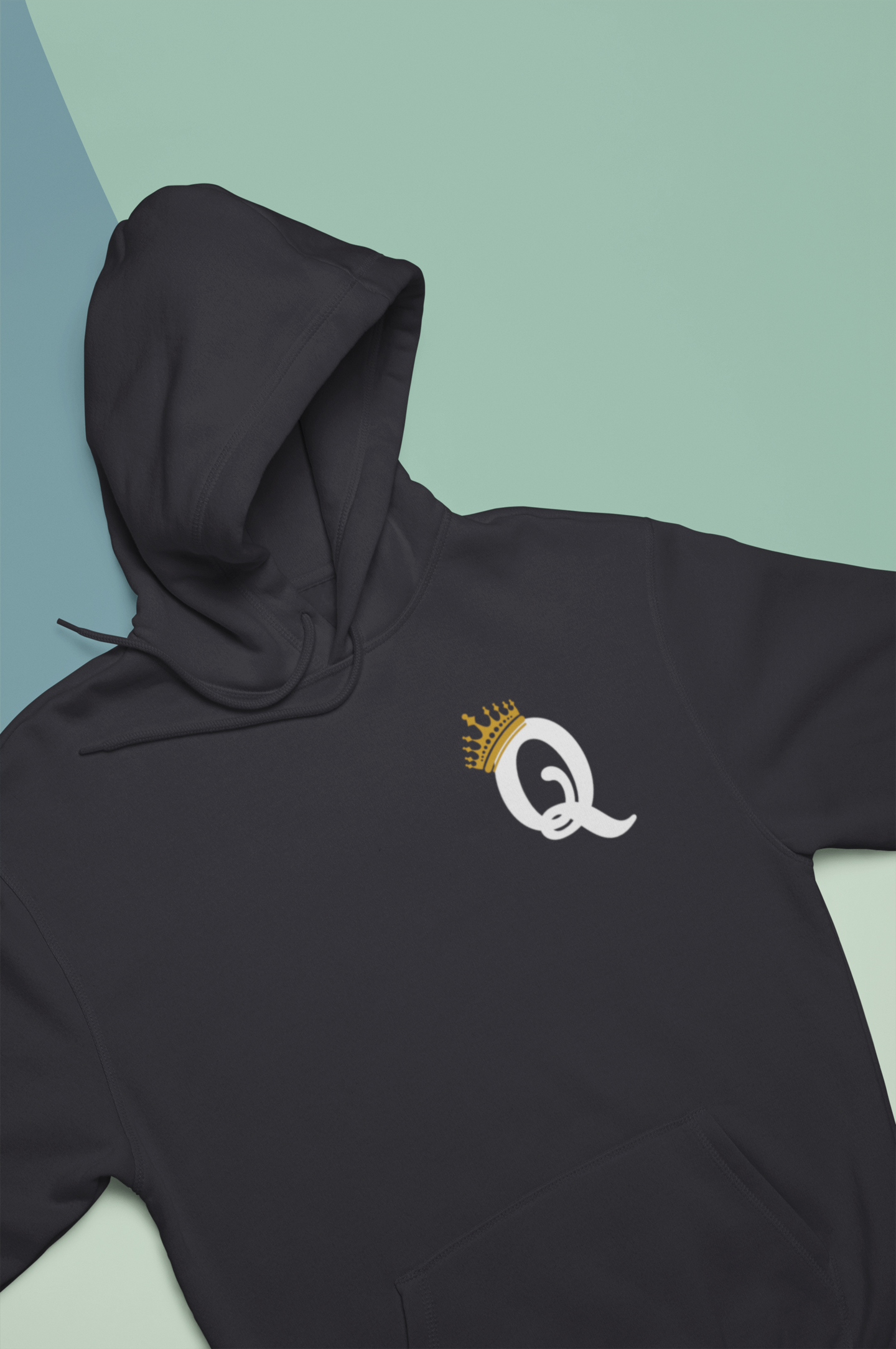 King Queen Couple Hoodie-FunkyTeesClub