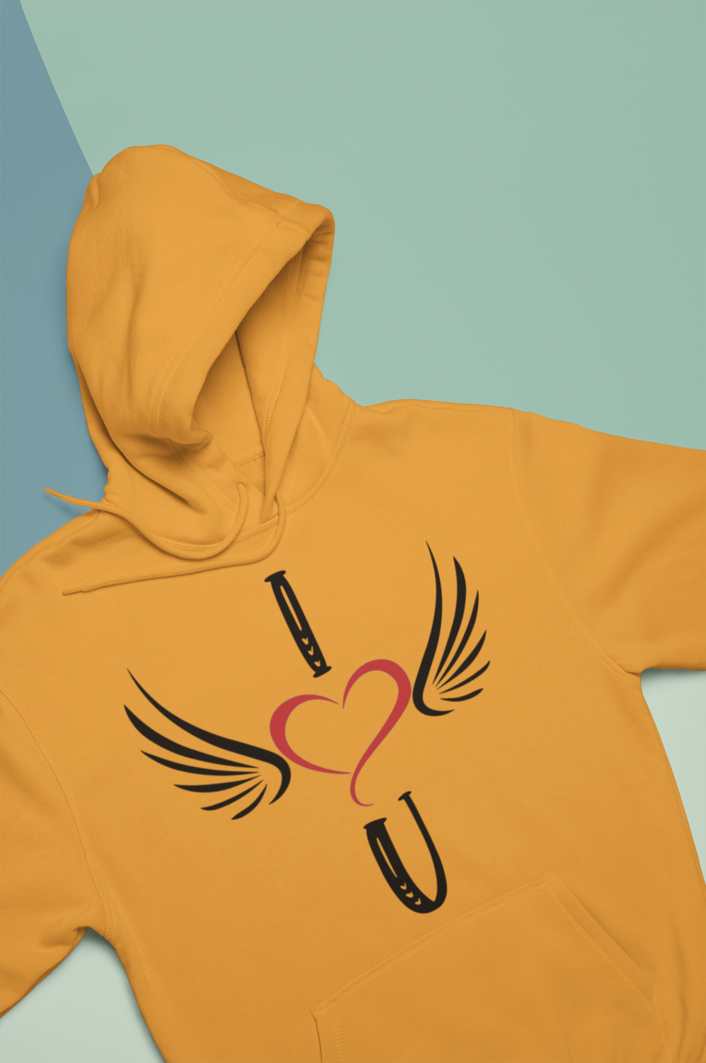 I Love U Couple Hoodie-FunkyTeesClub