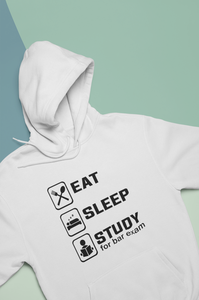 Eat Sleep Study Lawyer Hoodies for Women-FunkyTeesClub