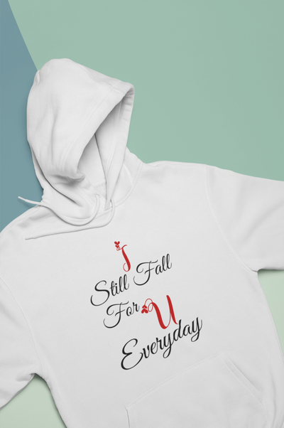 I Still Fall For U Everyday Couple Hoodie-FunkyTeesClub