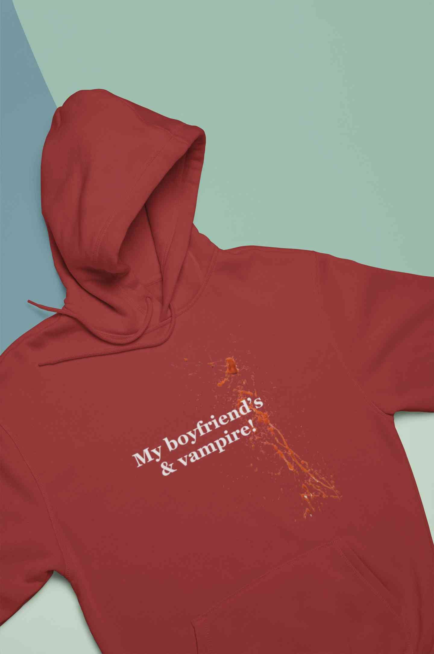 My Boyfriends And Vampire Hoodies for Women-FunkyTeesClub