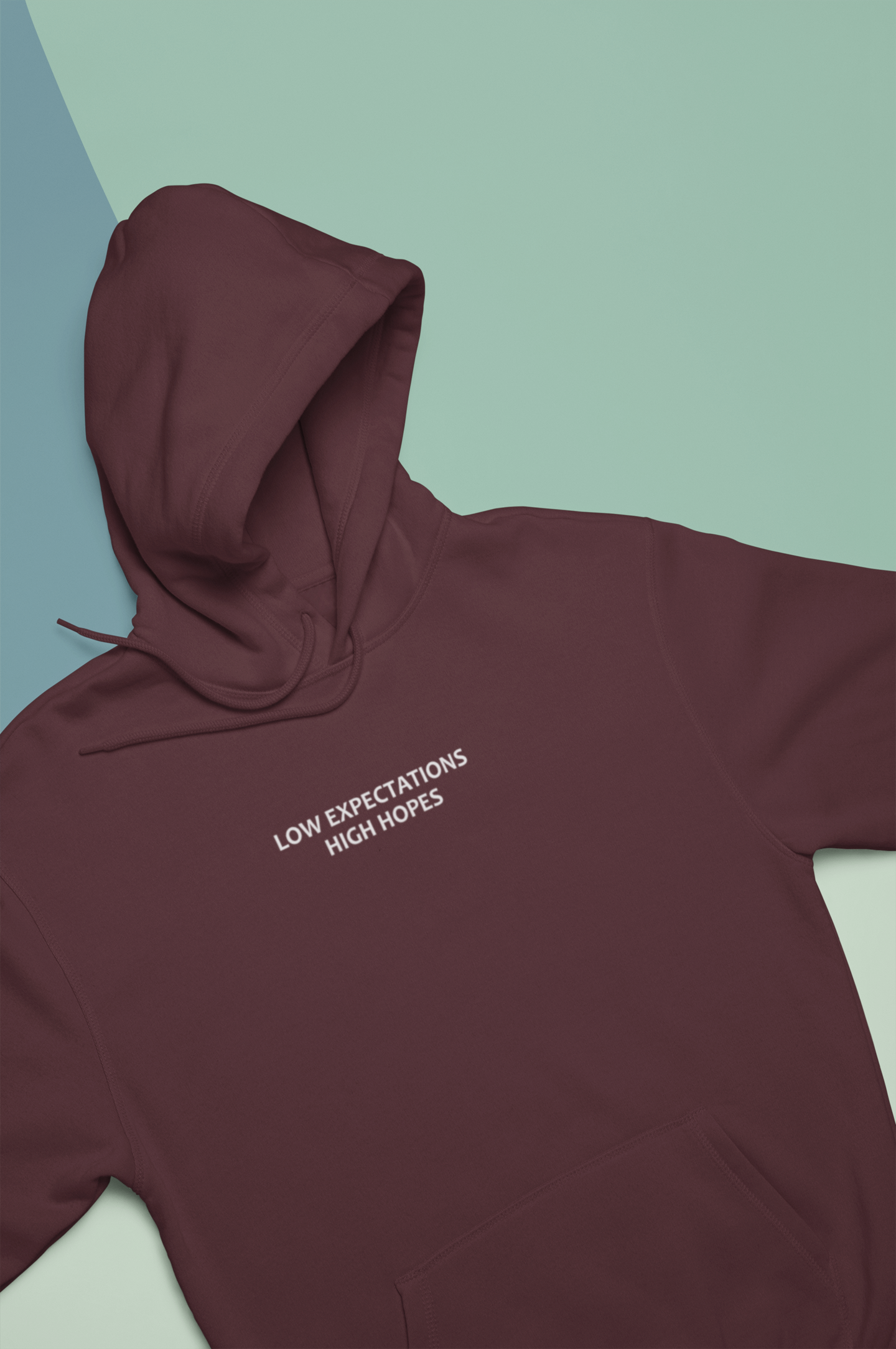 Low Expectations High Hopes Quotes Men Hoodies-FunkyTeesClub