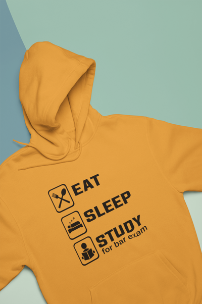 Eat Sleep Study Lawyer Hoodies for Women-FunkyTeesClub