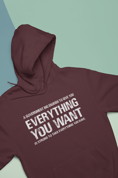 Libertarian Anti Socialism Government Political Philosophy Anti-Government Men Hoodies-FunkyTeesClub