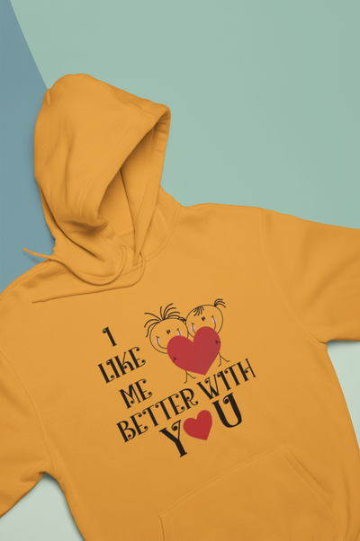 I Like Me Better With You Couple Hoodie-FunkyTeesClub