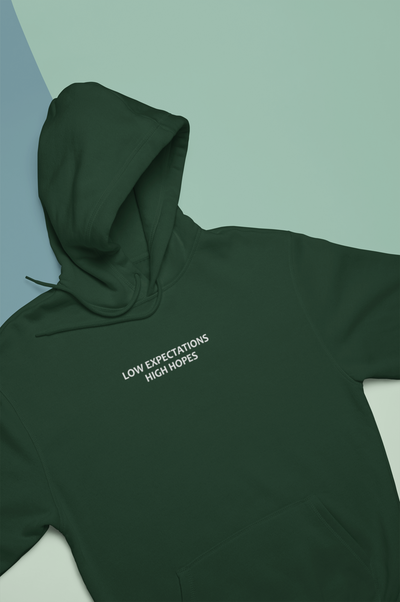 Low Expectations High Hopes Quotes Men Hoodies-FunkyTeesClub