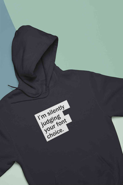 Font Choice Hoodies for Women-FunkyTeesClub