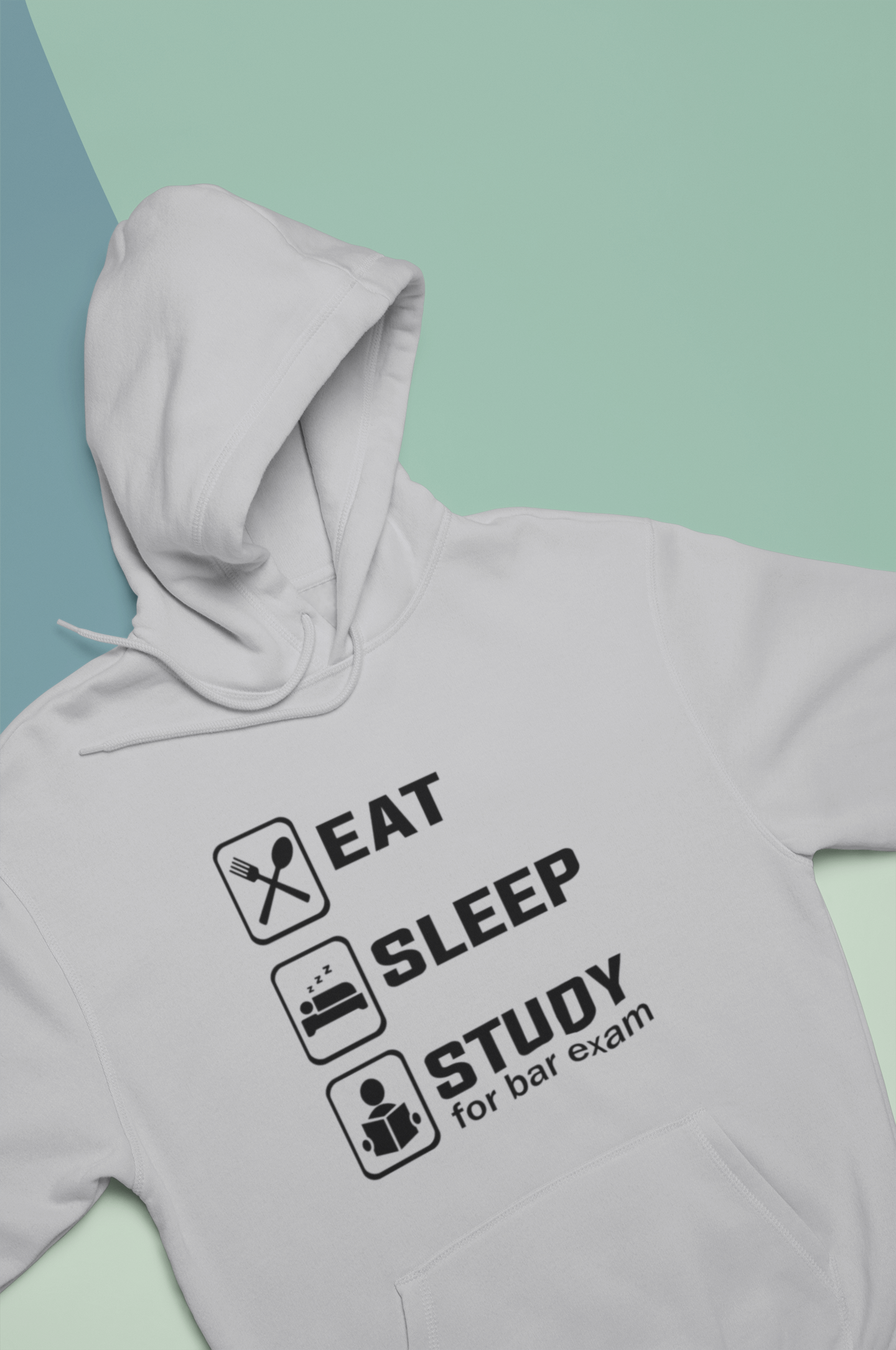 Eat Sleep Study Lawyer Hoodies for Women-FunkyTeesClub