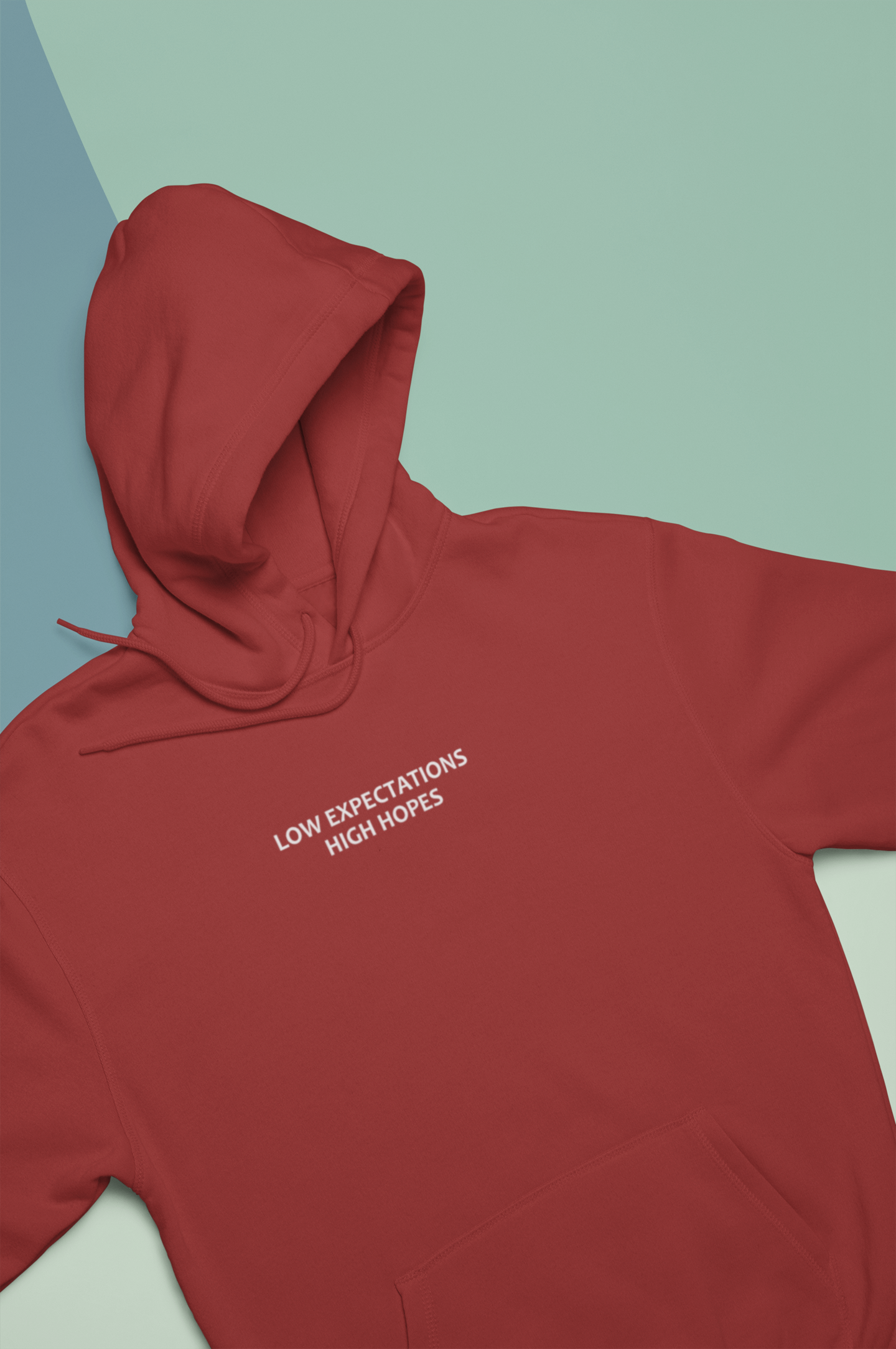 Low Expectations High Hopes Quotes Hoodies for Women-FunkyTeesClub