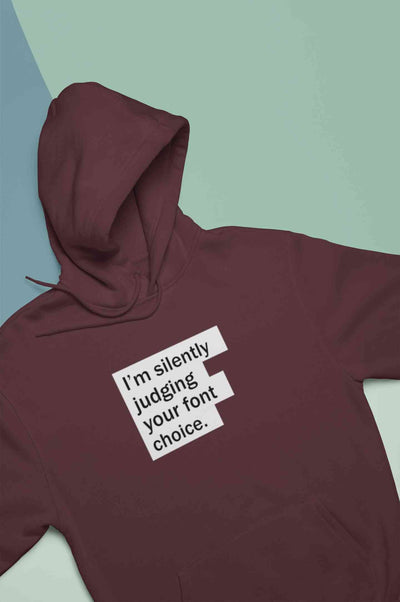 Font Choice Men Hoodies-FunkyTeesClub