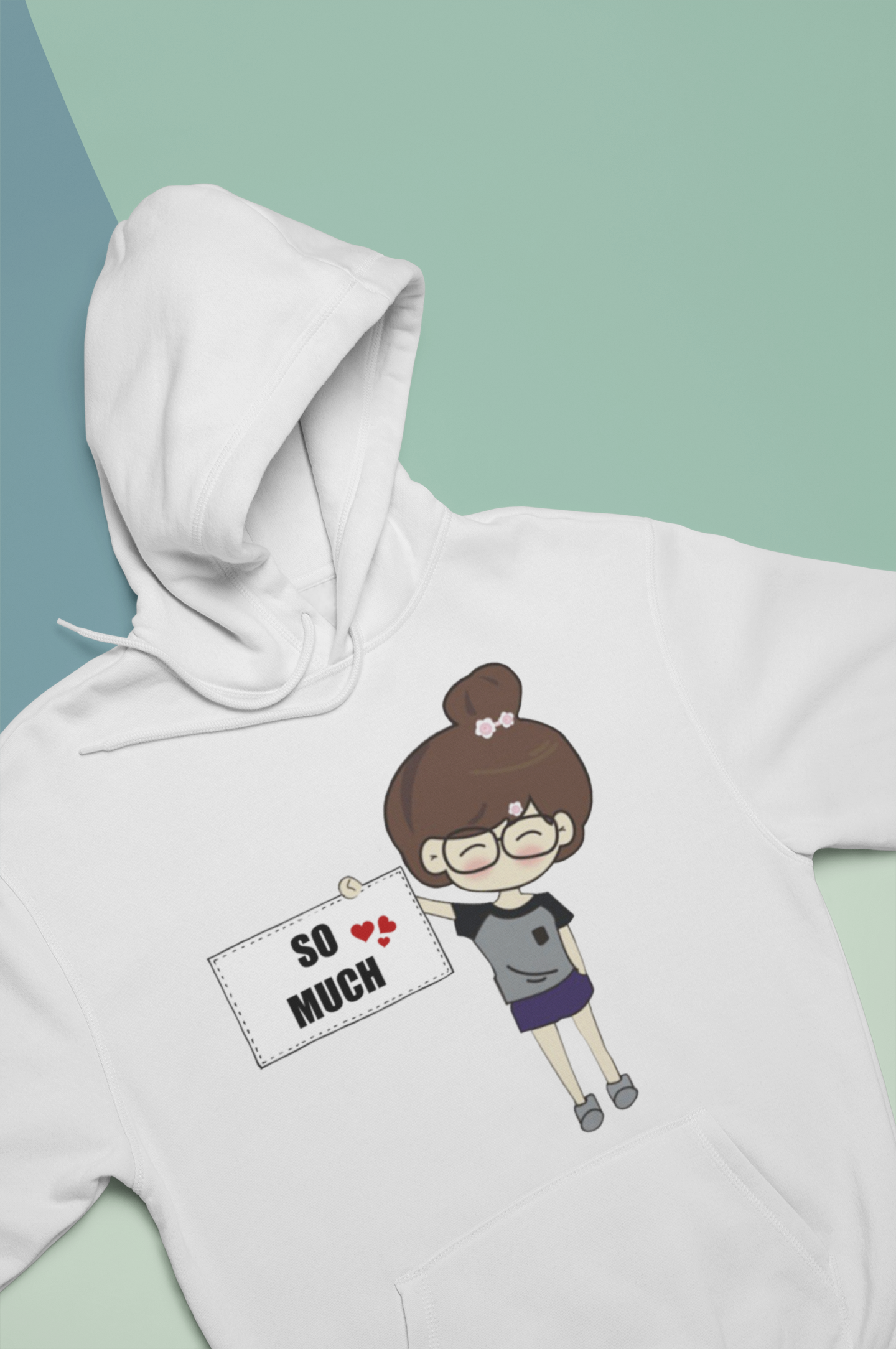 Love Tag Couple Hoodie-FunkyTeesClub