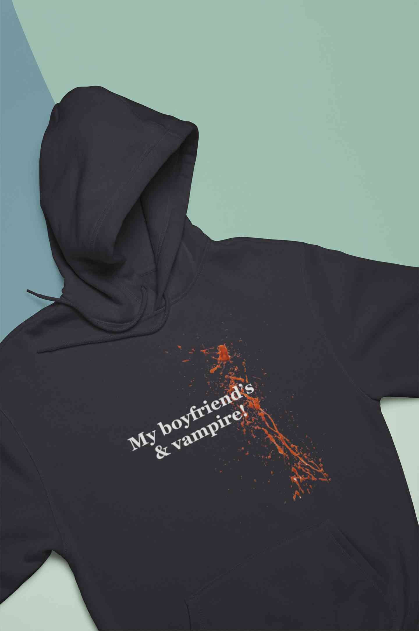 My Boyfriends And Vampire Hoodies for Women-FunkyTeesClub