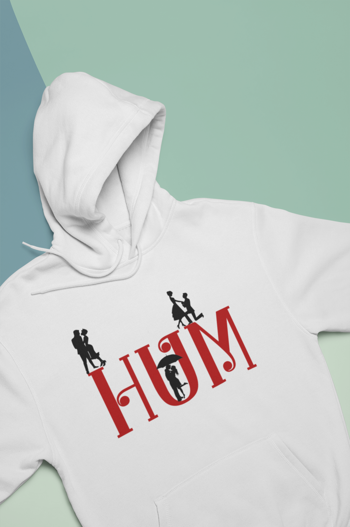 Hum Tum Couple Hoodie-FunkyTeesClub