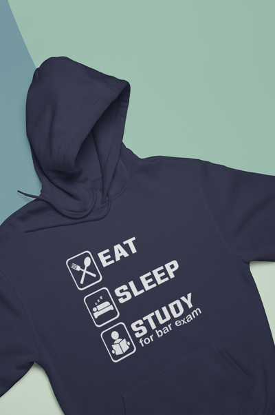 Eat Sleep Study Lawyer Hoodies for Women-FunkyTeesClub