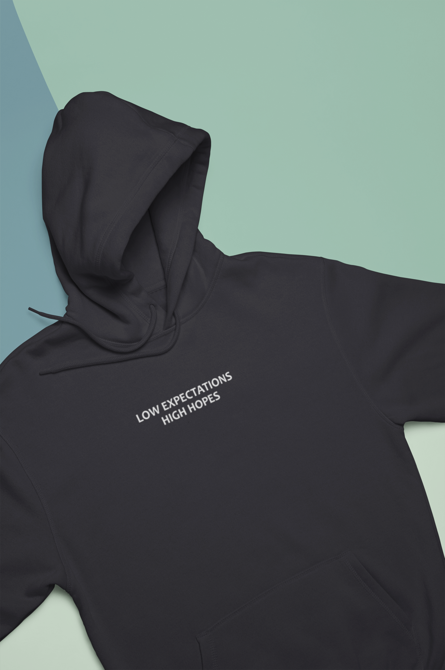 Low Expectations High Hopes Quotes Men Hoodies-FunkyTeesClub
