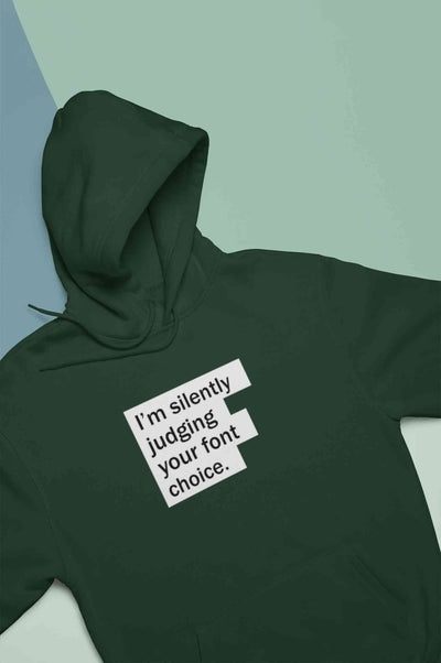 Font Choice Hoodies for Women-FunkyTeesClub