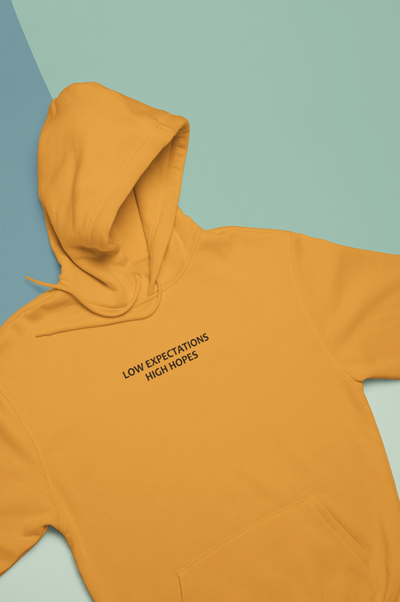 Low Expectations High Hopes Quotes Men Hoodies-FunkyTeesClub