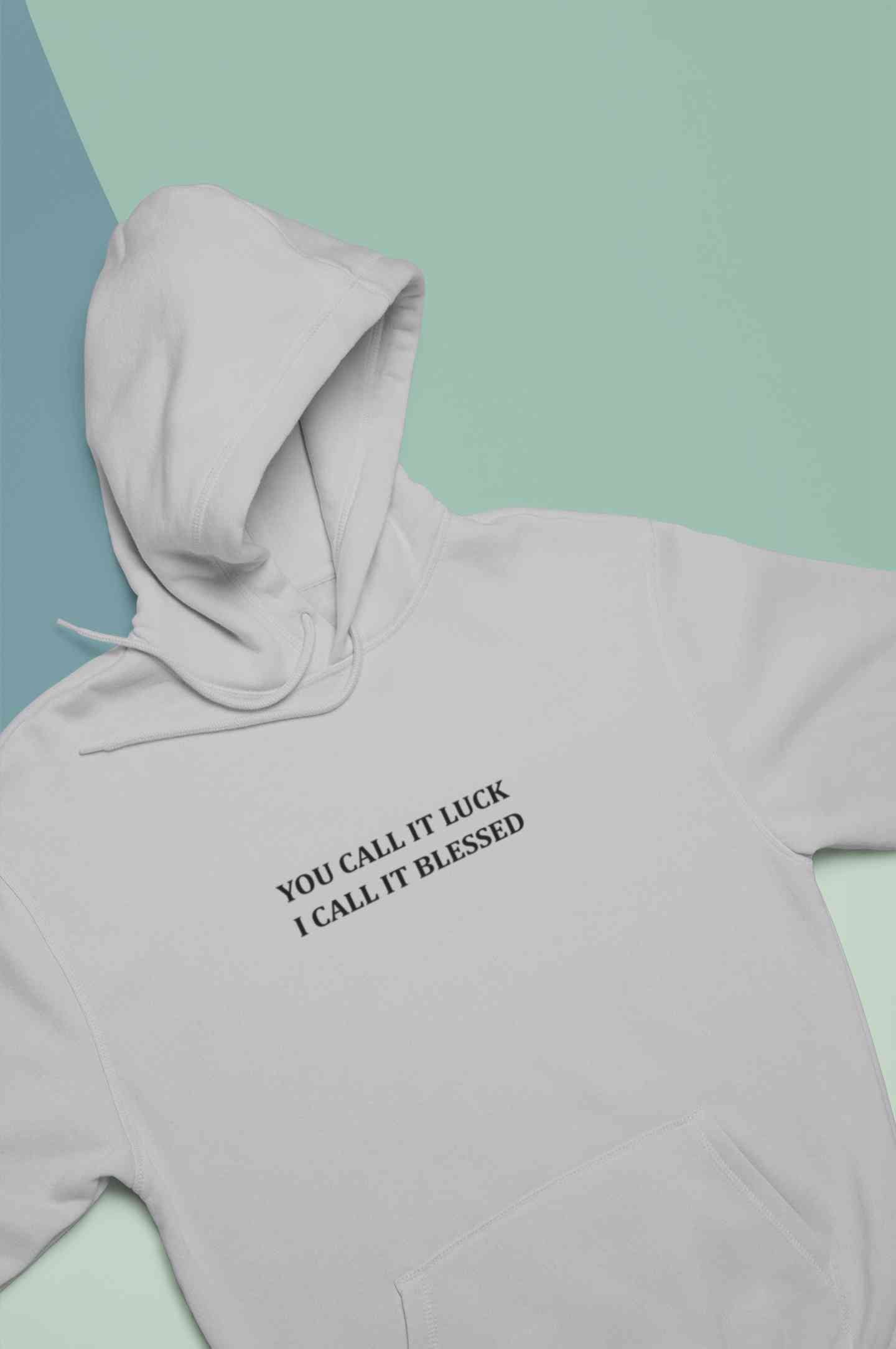 You Call It Luck I Call It Blessed Minimals Men Hoodies-FunkyTeesClub