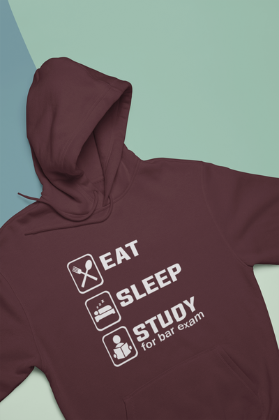Eat Sleep Study Lawyer Hoodies for Women-FunkyTeesClub