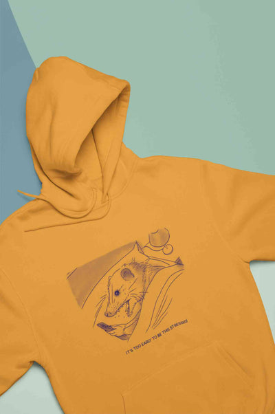 Its Too Early To Be This Stressed Funny Men Hoodies-FunkyTeesClub