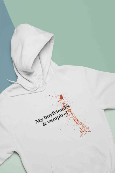 My Boyfriends And Vampire Hoodies for Women-FunkyTeesClub