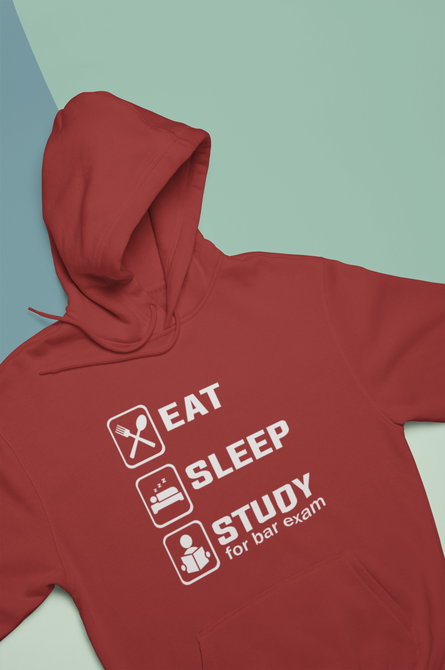 Eat Sleep Study Lawyer Hoodies for Women-FunkyTeesClub