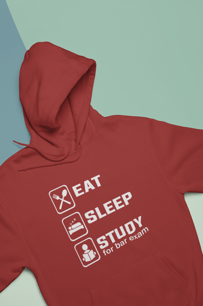 Eat Sleep Study Lawyer Hoodies for Women-FunkyTeesClub