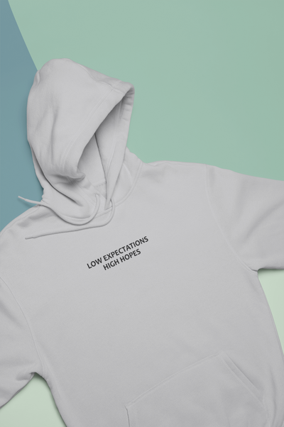 Low Expectations High Hopes Quotes Men Hoodies-FunkyTeesClub