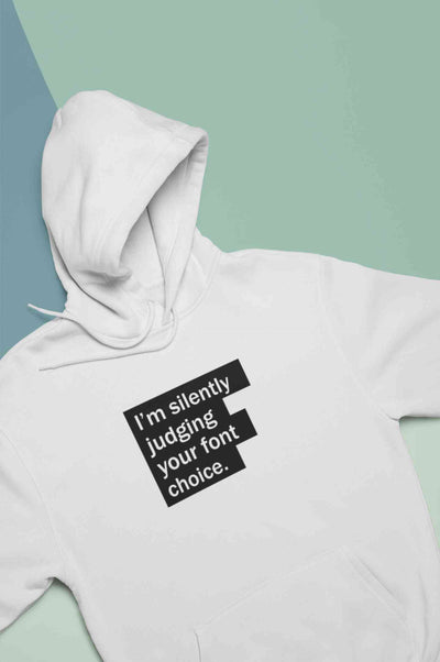 Font Choice Hoodies for Women-FunkyTeesClub