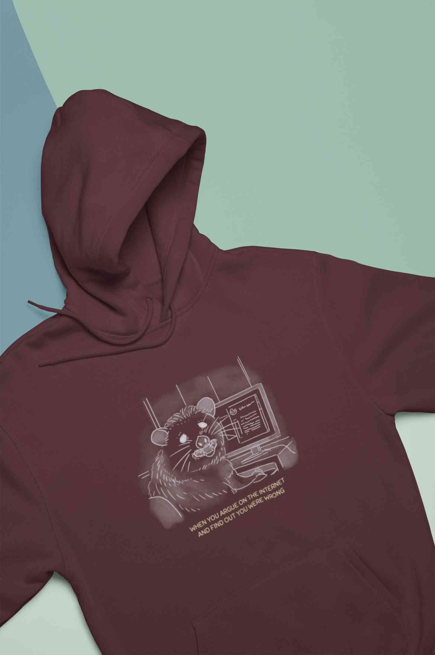 When You Argue On The Internet And Find Out You Were Wrong Funny Men Hoodies-FunkyTeesClub
