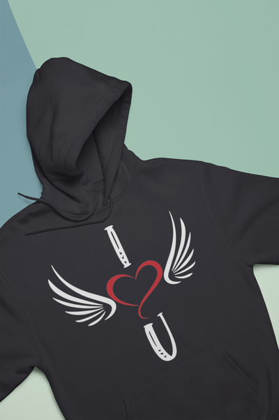 I Love U Couple Hoodie-FunkyTeesClub