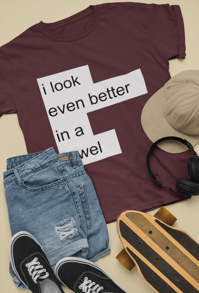 I Look Even Better In A Towel Jacqueline Fernandez Celebrity T-shirt- FunkyTeesClub