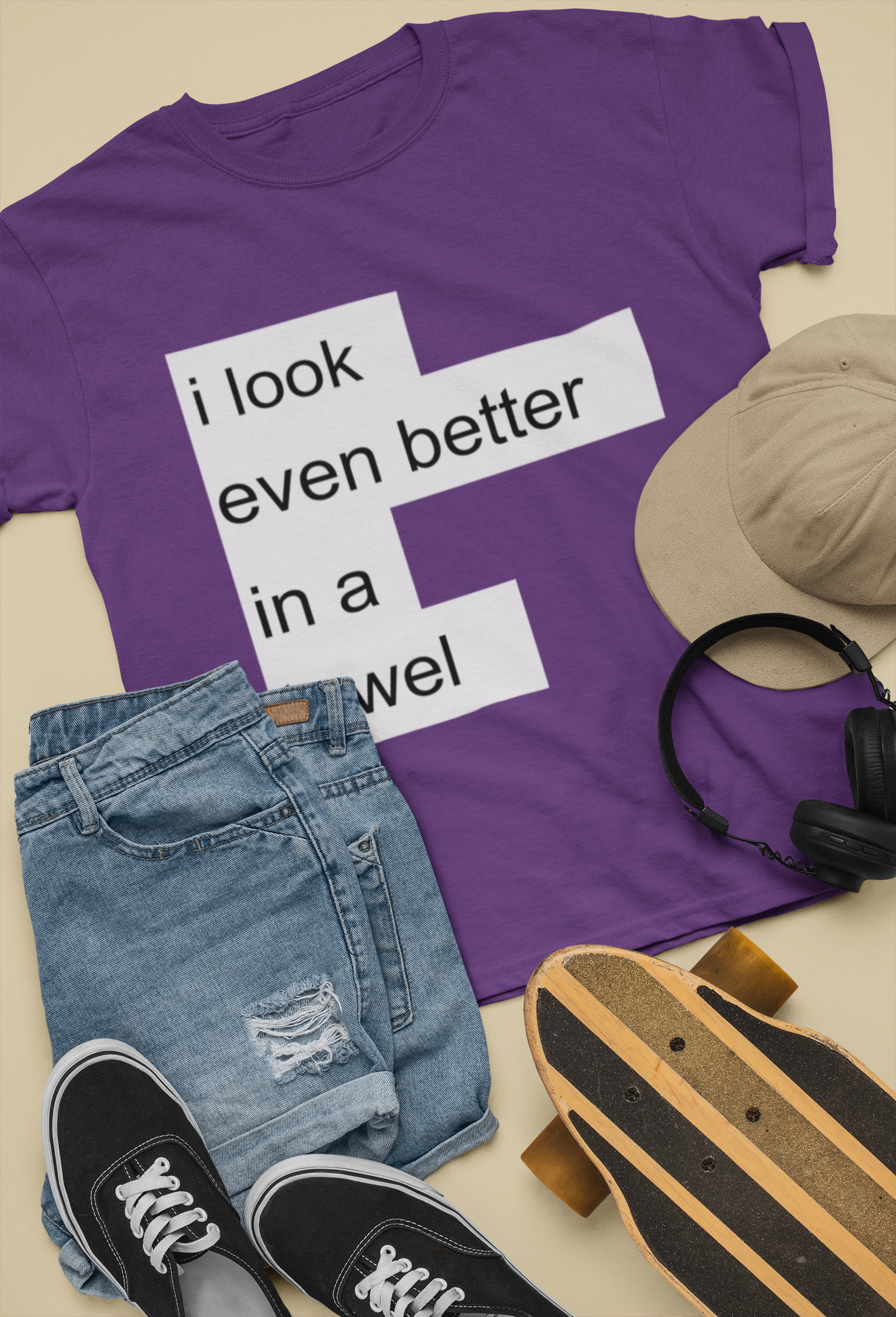 I Look Even Better In A Towel Jacqueline Fernandez Celebrity T-shirt- FunkyTeesClub