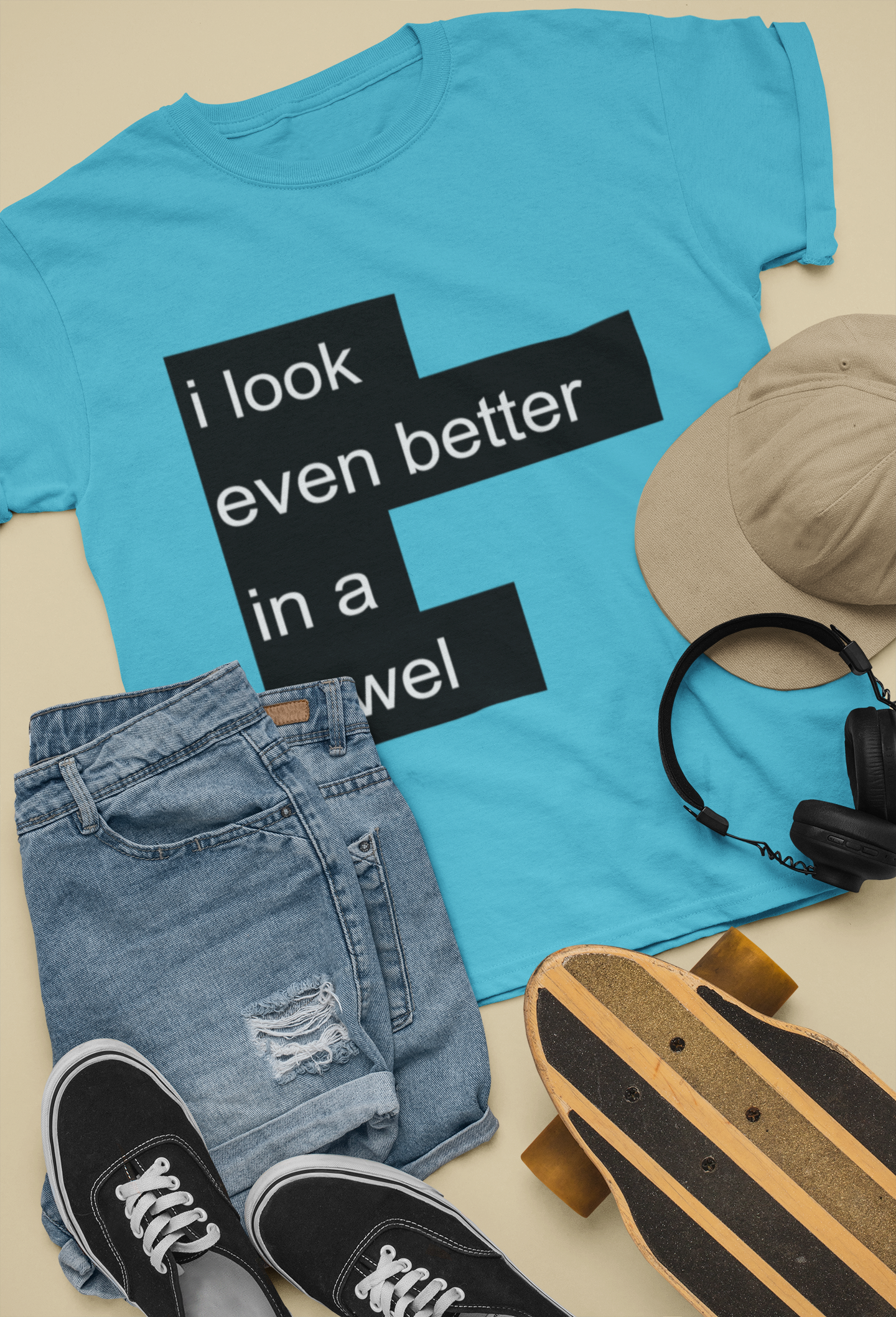 I Look Even Better In A Towel Jacqueline Fernandez Celebrity T-shirt- FunkyTeesClub