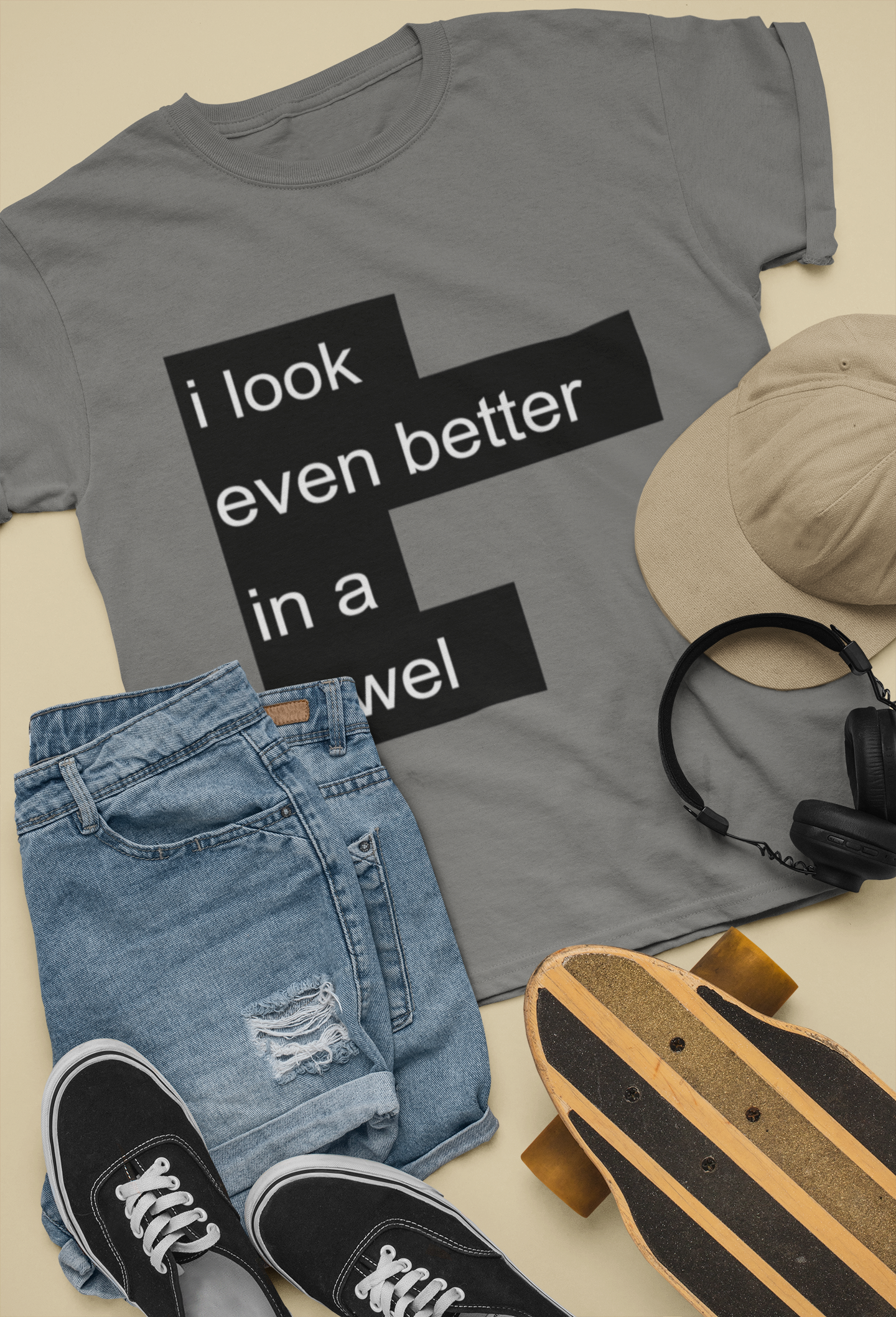 I Look Even Better In A Towel Jacqueline Fernandez Celebrity T-shirt- FunkyTeesClub