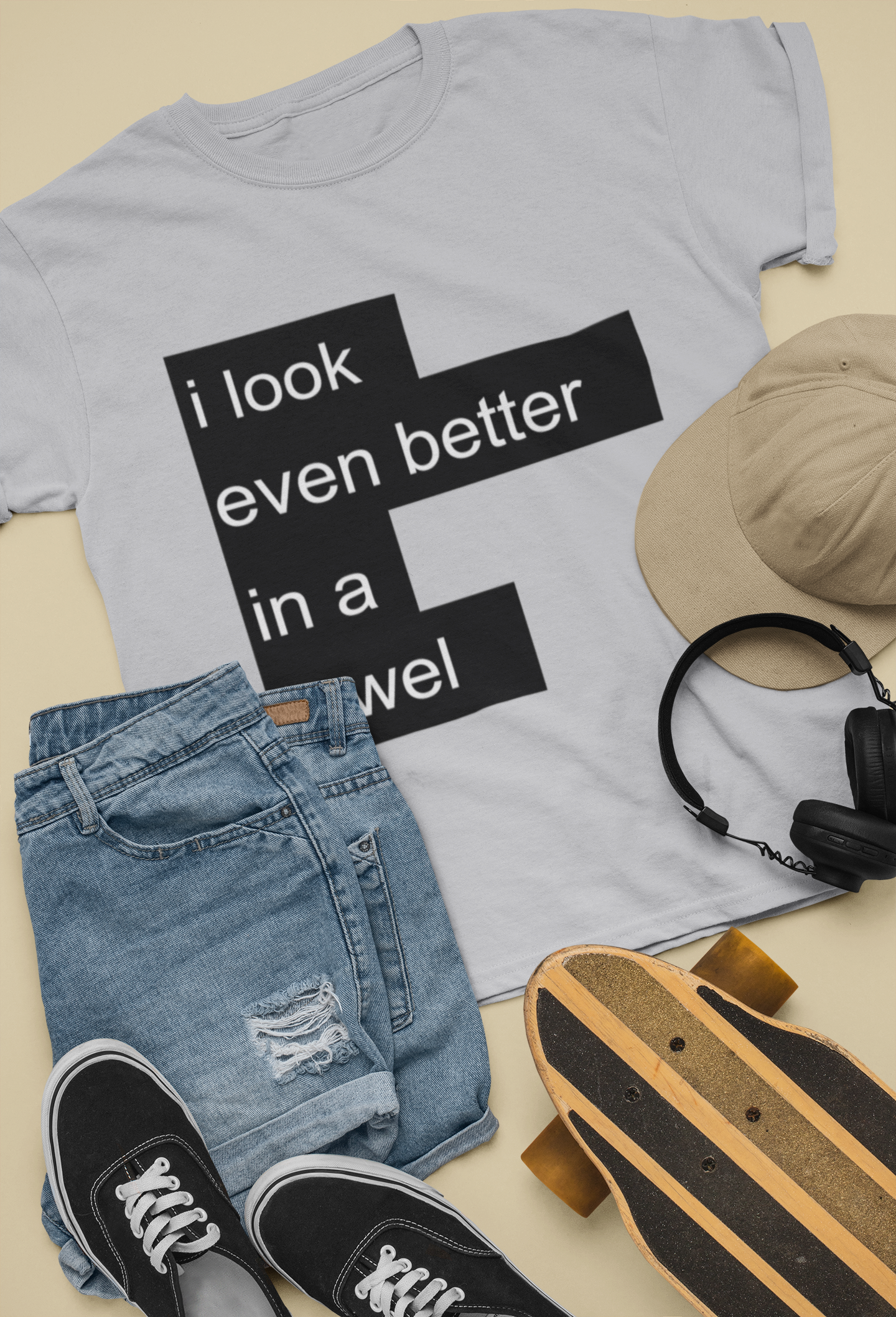 I Look Even Better In A Towel Jacqueline Fernandez Celebrity T-shirt- FunkyTeesClub