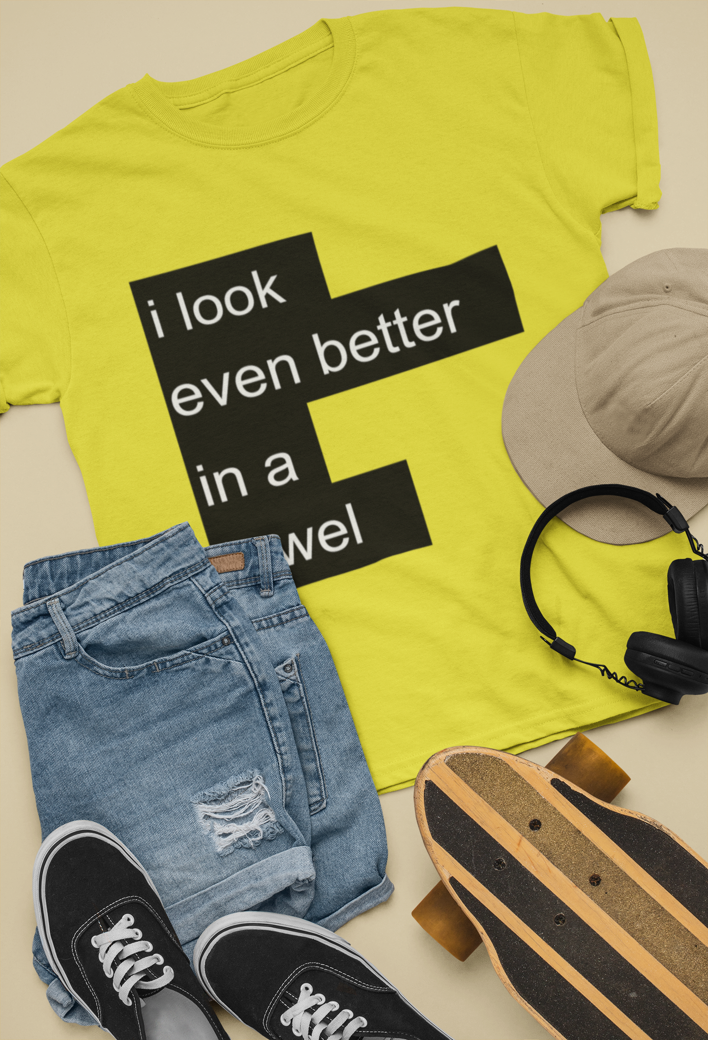 I Look Even Better In A Towel Jacqueline Fernandez Celebrity T-shirt- FunkyTeesClub