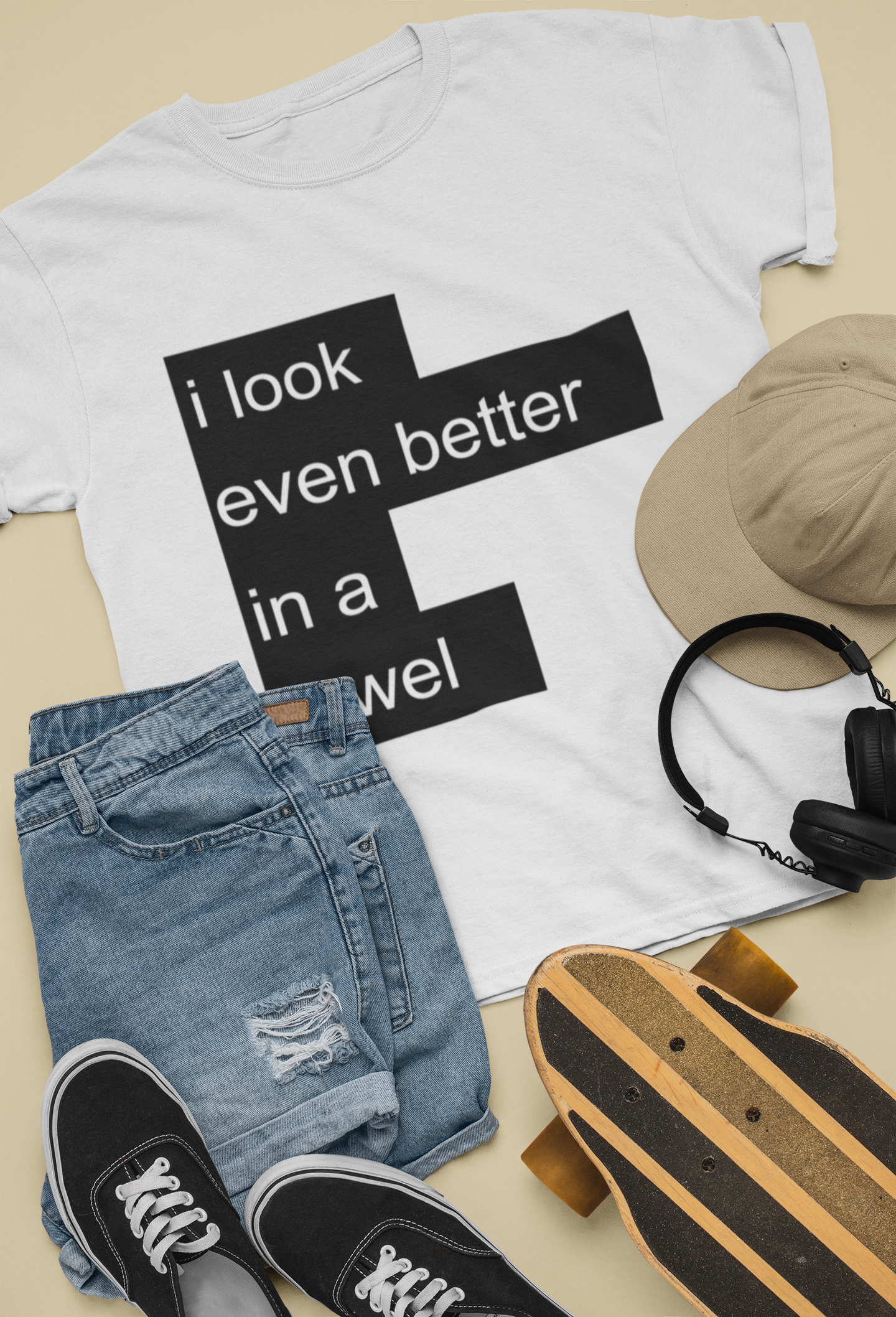 I Look Even Better In A Towel Jacqueline Fernandez Celebrity T-shirt- FunkyTeesClub