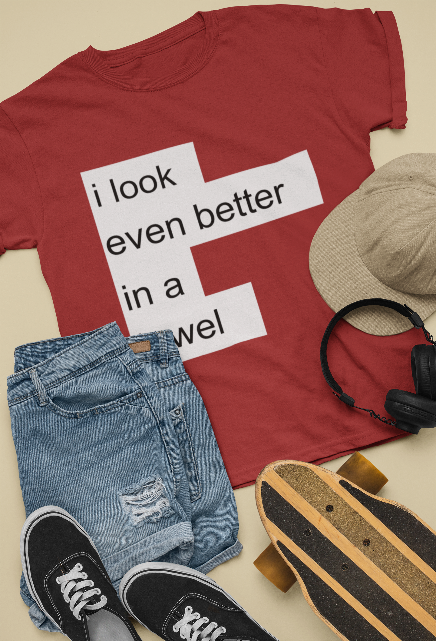 I Look Even Better In A Towel Jacqueline Fernandez Celebrity T-shirt- FunkyTeesClub