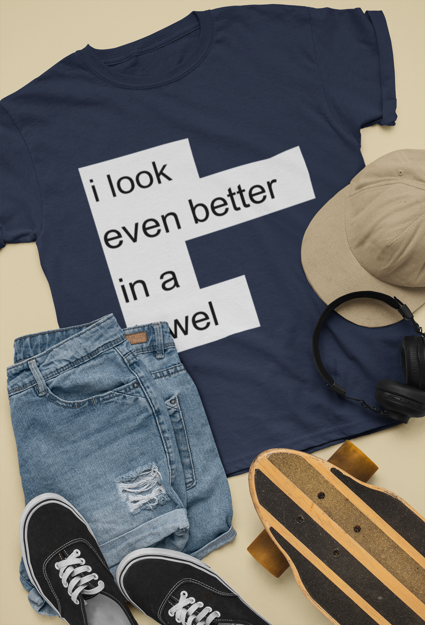 I Look Even Better In A Towel Jacqueline Fernandez Celebrity T-shirt- FunkyTeesClub