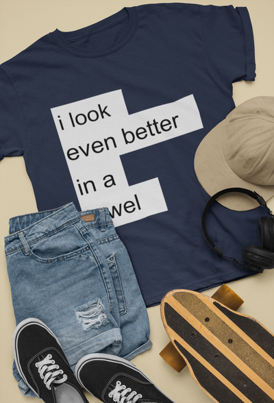 I Look Even Better In A Towel Jacqueline Fernandez Celebrity T-shirt- FunkyTeesClub