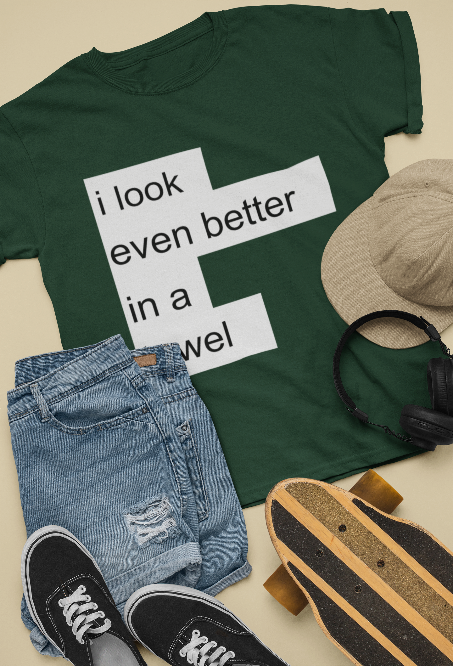 I Look Even Better In A Towel Jacqueline Fernandez Celebrity T-shirt- FunkyTeesClub