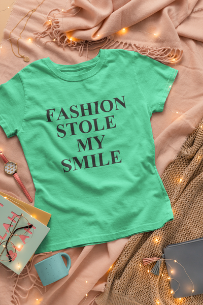 Fashion Stole My Smile Victoria Beckham Celebrity T-shirt- FunkyTeesClub