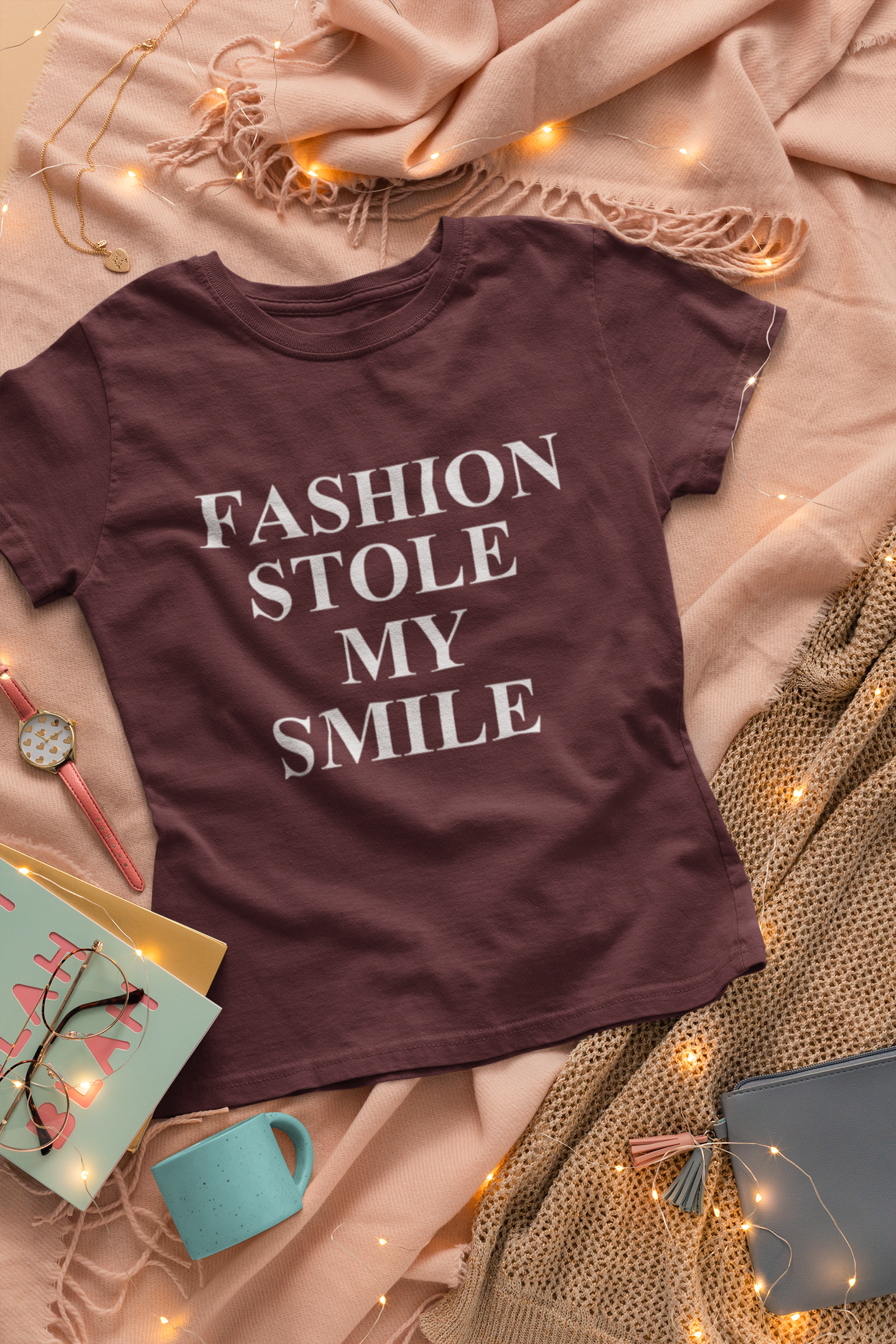Fashion Stole My Smile Victoria Beckham Celebrity T-shirt- FunkyTeesClub