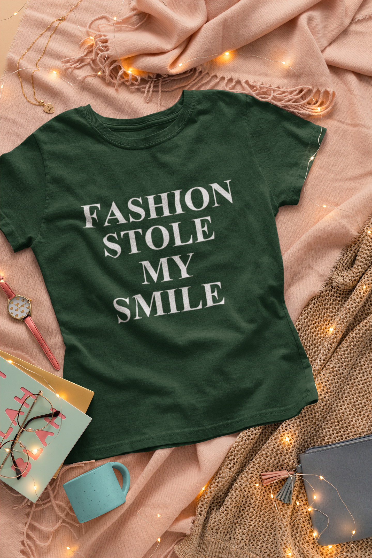 Fashion Stole My Smile Victoria Beckham Celebrity T-shirt- FunkyTeesClub