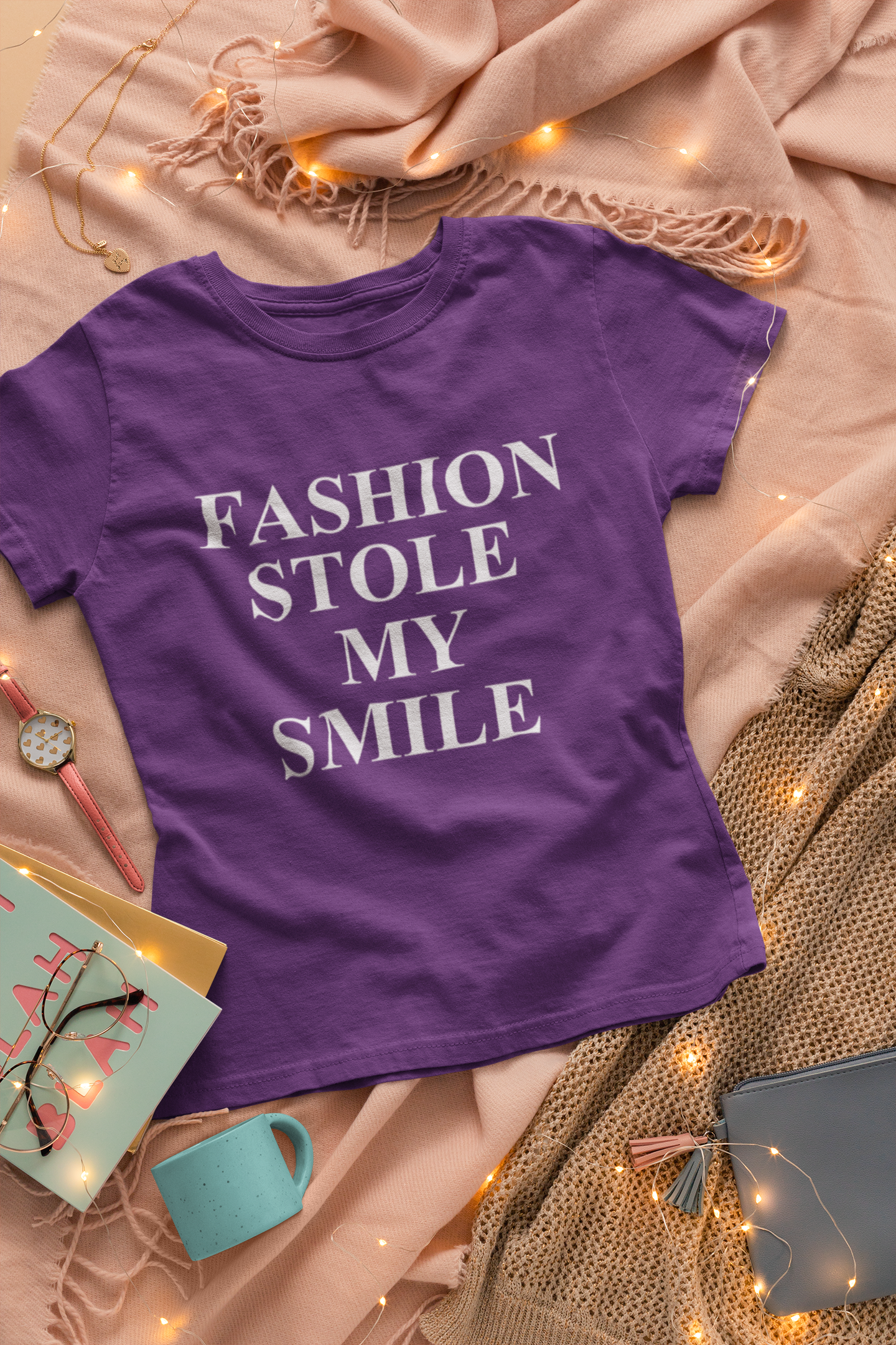 Fashion Stole My Smile Victoria Beckham Celebrity T-shirt- FunkyTeesClub