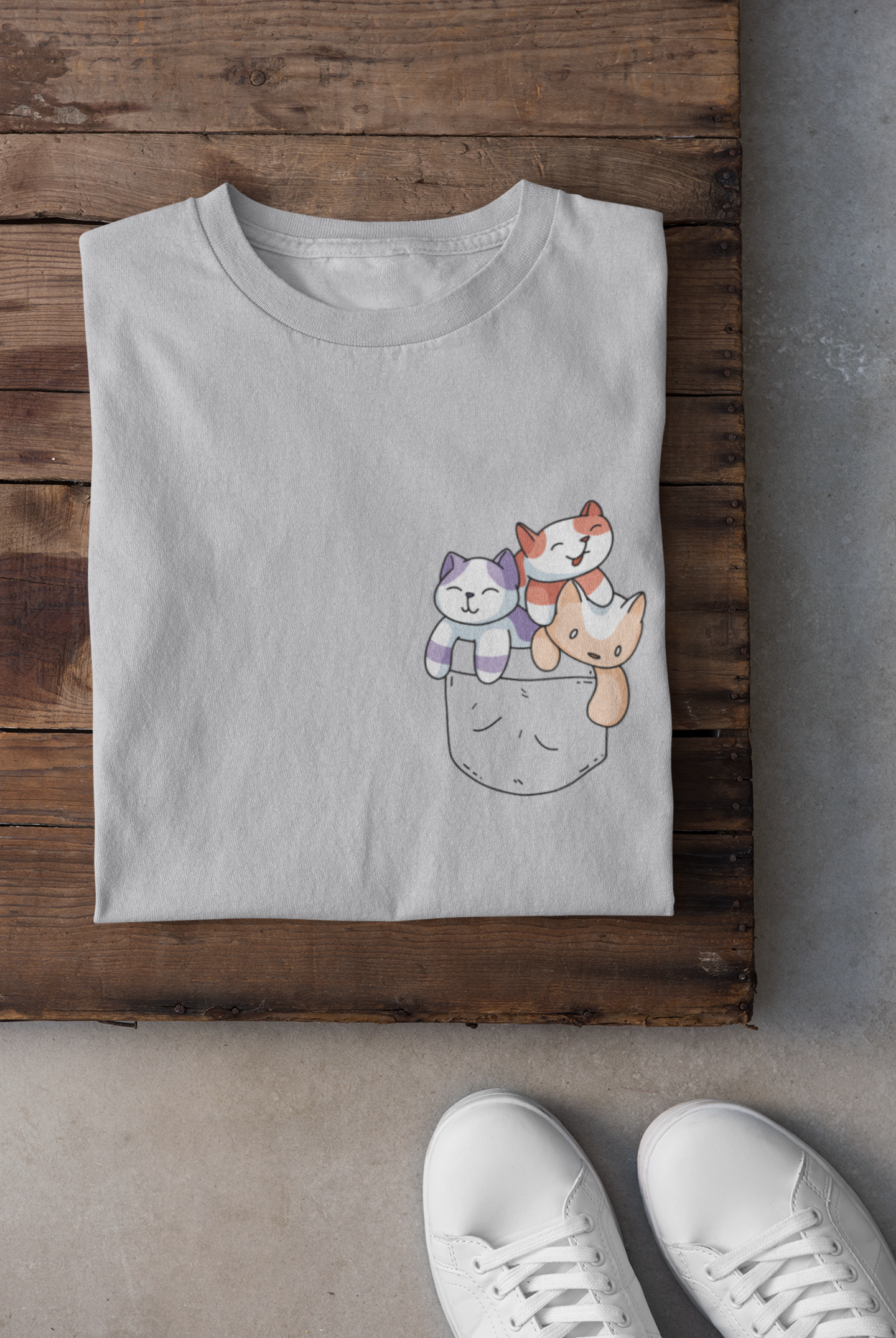 Cute Kitty Women Half Sleeves T-shirt- FunkyTeesClub
