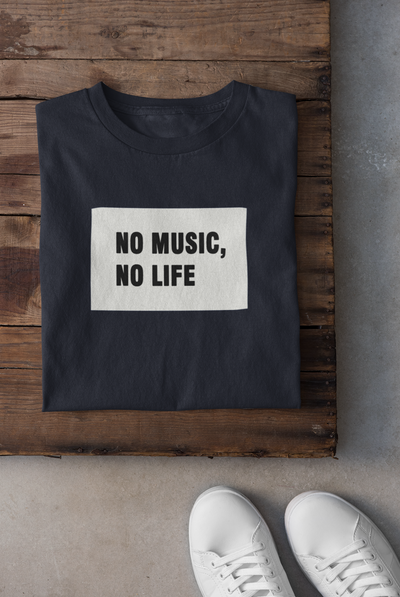 No Music No Life Women Half Sleeves T-shirt- FunkyTeesClub