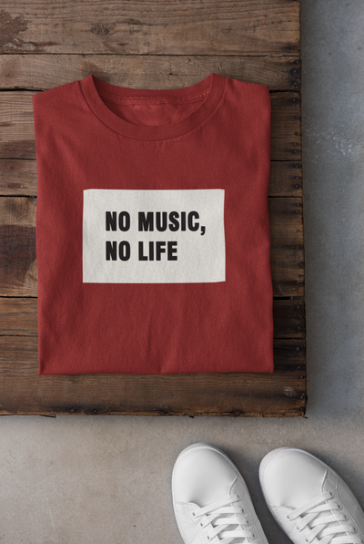 No Music No Life Women Half Sleeves T-shirt- FunkyTeesClub